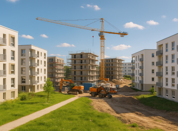 Neugestaltung des Frankfurter Industriehofs - KI generiert